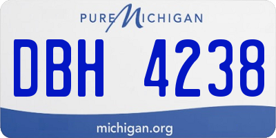 MI license plate DBH4238