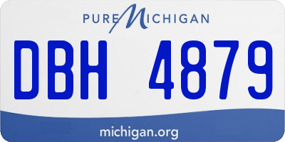 MI license plate DBH4879