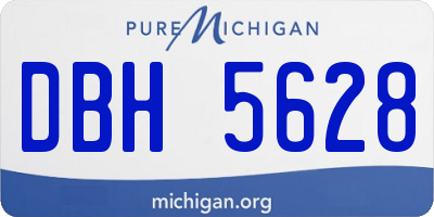 MI license plate DBH5628