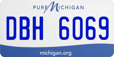 MI license plate DBH6069