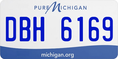 MI license plate DBH6169