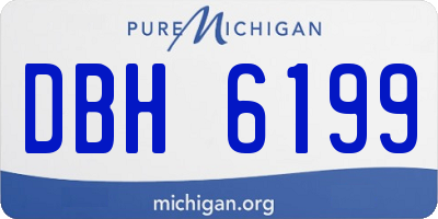 MI license plate DBH6199