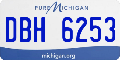 MI license plate DBH6253