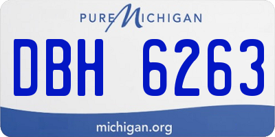MI license plate DBH6263