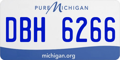 MI license plate DBH6266
