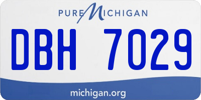 MI license plate DBH7029