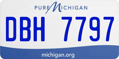 MI license plate DBH7797