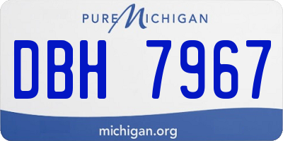 MI license plate DBH7967
