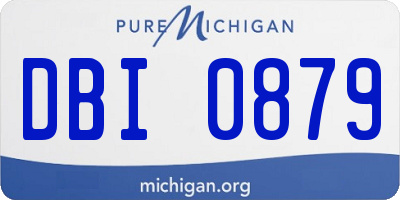 MI license plate DBI0879