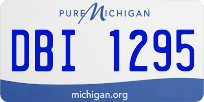MI license plate DBI1295
