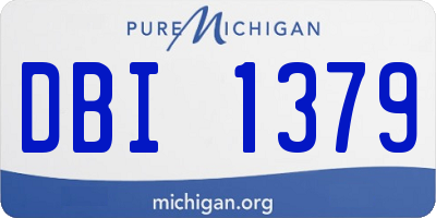 MI license plate DBI1379