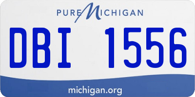 MI license plate DBI1556