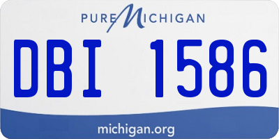MI license plate DBI1586