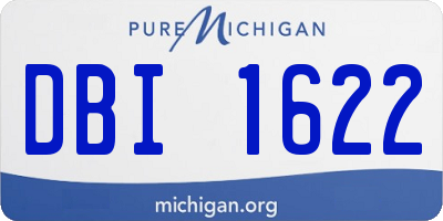 MI license plate DBI1622