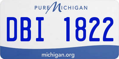 MI license plate DBI1822