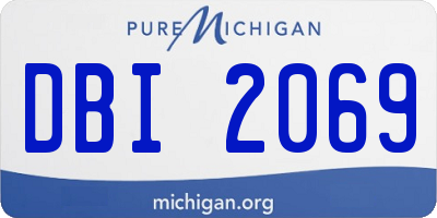 MI license plate DBI2069