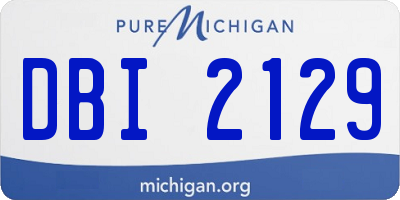 MI license plate DBI2129