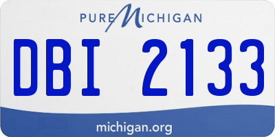 MI license plate DBI2133