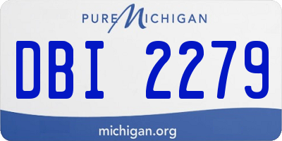 MI license plate DBI2279