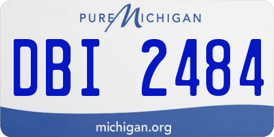 MI license plate DBI2484