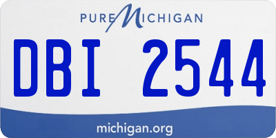 MI license plate DBI2544