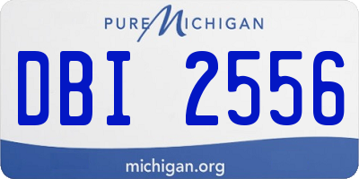 MI license plate DBI2556