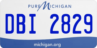 MI license plate DBI2829