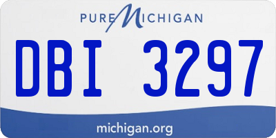 MI license plate DBI3297
