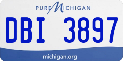 MI license plate DBI3897