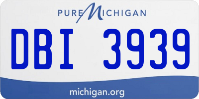 MI license plate DBI3939