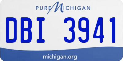 MI license plate DBI3941