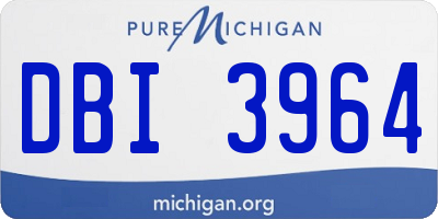 MI license plate DBI3964