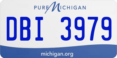 MI license plate DBI3979