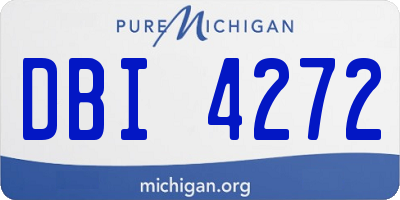 MI license plate DBI4272