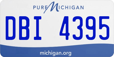 MI license plate DBI4395