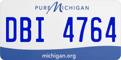 MI license plate DBI4764