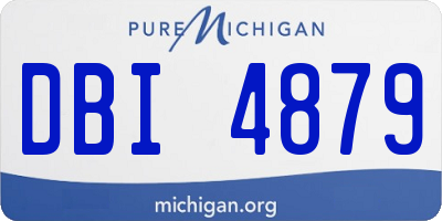 MI license plate DBI4879