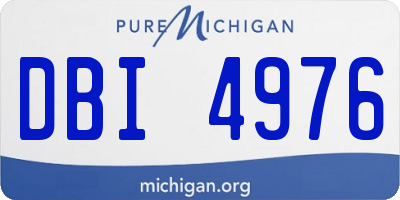 MI license plate DBI4976