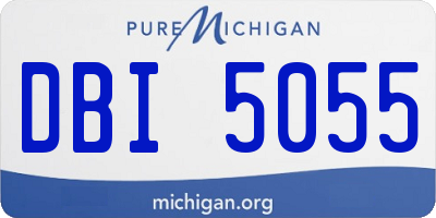 MI license plate DBI5055