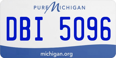 MI license plate DBI5096