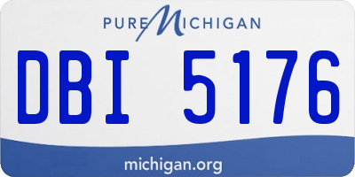 MI license plate DBI5176