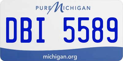MI license plate DBI5589