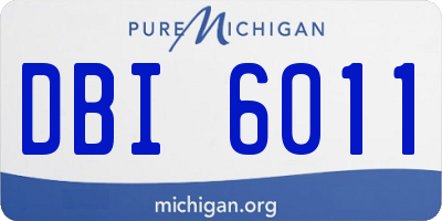 MI license plate DBI6011