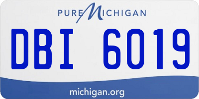 MI license plate DBI6019