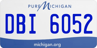 MI license plate DBI6052