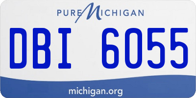 MI license plate DBI6055