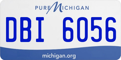 MI license plate DBI6056