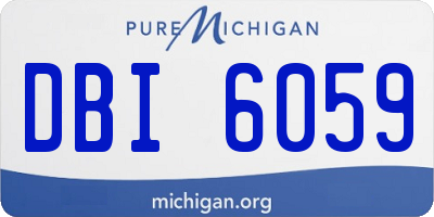 MI license plate DBI6059
