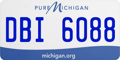 MI license plate DBI6088