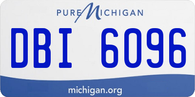 MI license plate DBI6096